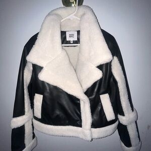 Women's Black and White Jacket